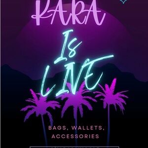 Neon Purple and Blue Graphic Poster